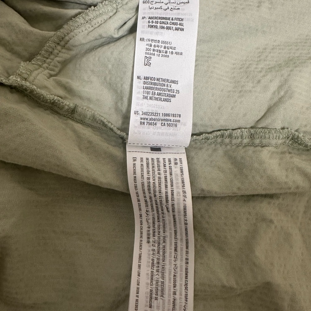 HOLLISTER CORDUROY LIGHT GREEN JACKET - Picture 5 of 5